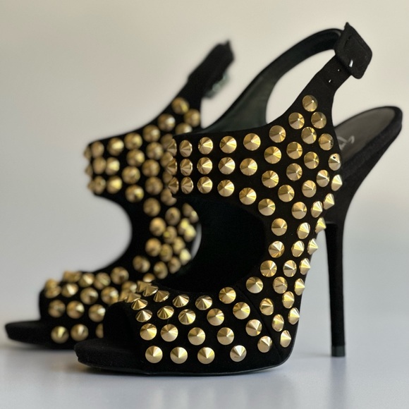 Giuseppe Zanotti Shoes - Giuseppe Zanotti High Heels with Gold Details